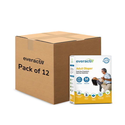 Adult Diapers Tape Style M to XL – 10 Hours Absorption Protection with Wetness Indicator