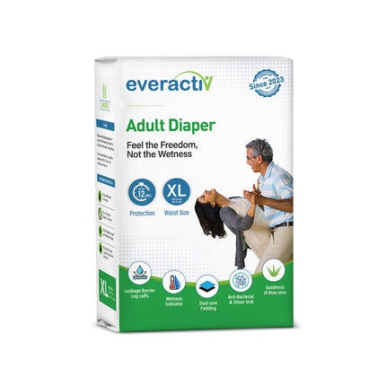 Adult Diapers Tape Style M to XL – 10 Hours Absorption Protection with Wetness Indicator