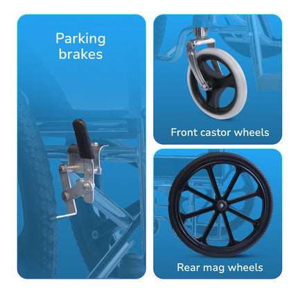 Everactiv Economy Plus - Chrome Finish | Safety Belt, Sturdy frame, Easy folding Mechanism