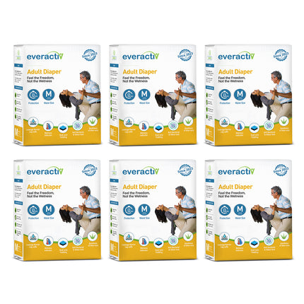 Adult Diapers Tape Style M to XL – 10 Hours Absorption Protection with Wetness Indicator