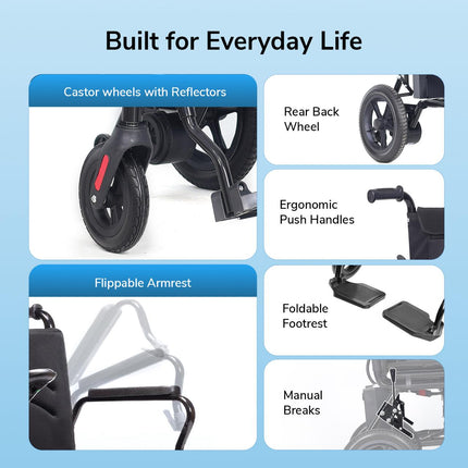 EcoMove electric wheelchair outdoor performance India


