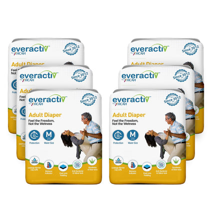 Adult Diapers Pant Style XL – 10 Hours Leakproof Protection with Wetness Indicator (Pack of 12)